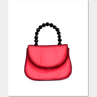 Red Women's Bag Posters and Art